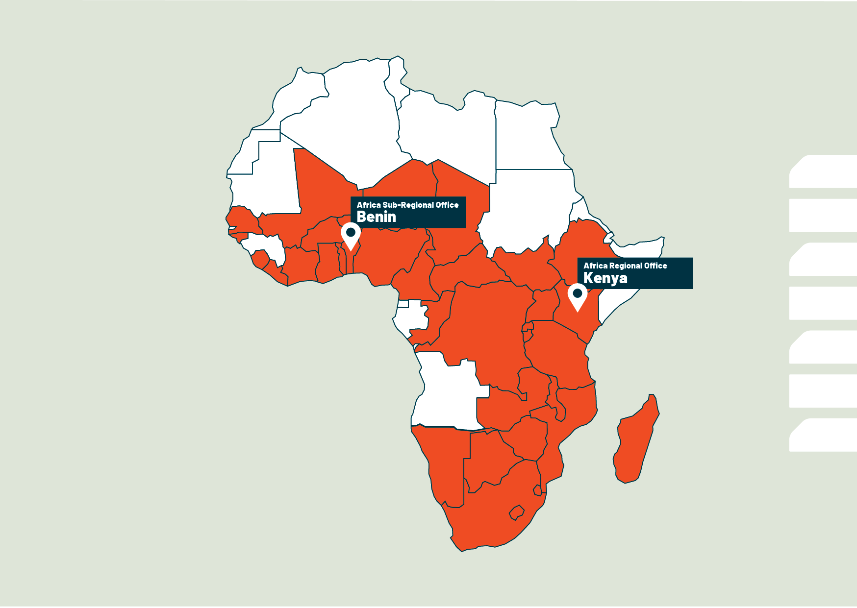 Map of IPPFAR Affiliates