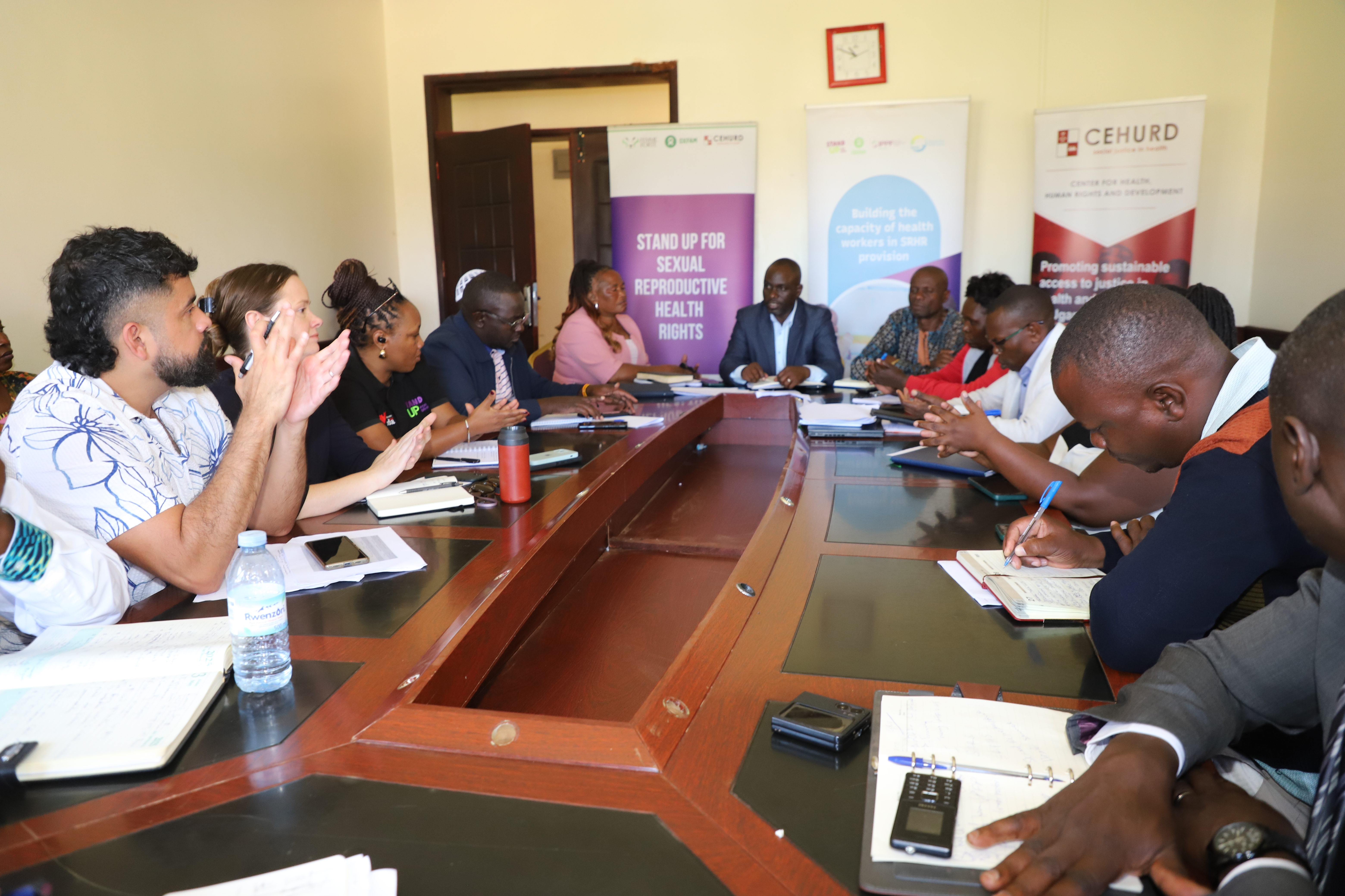 Stand Up project team during a courtesy visit to stakeholders at Namayingo District, Uganda