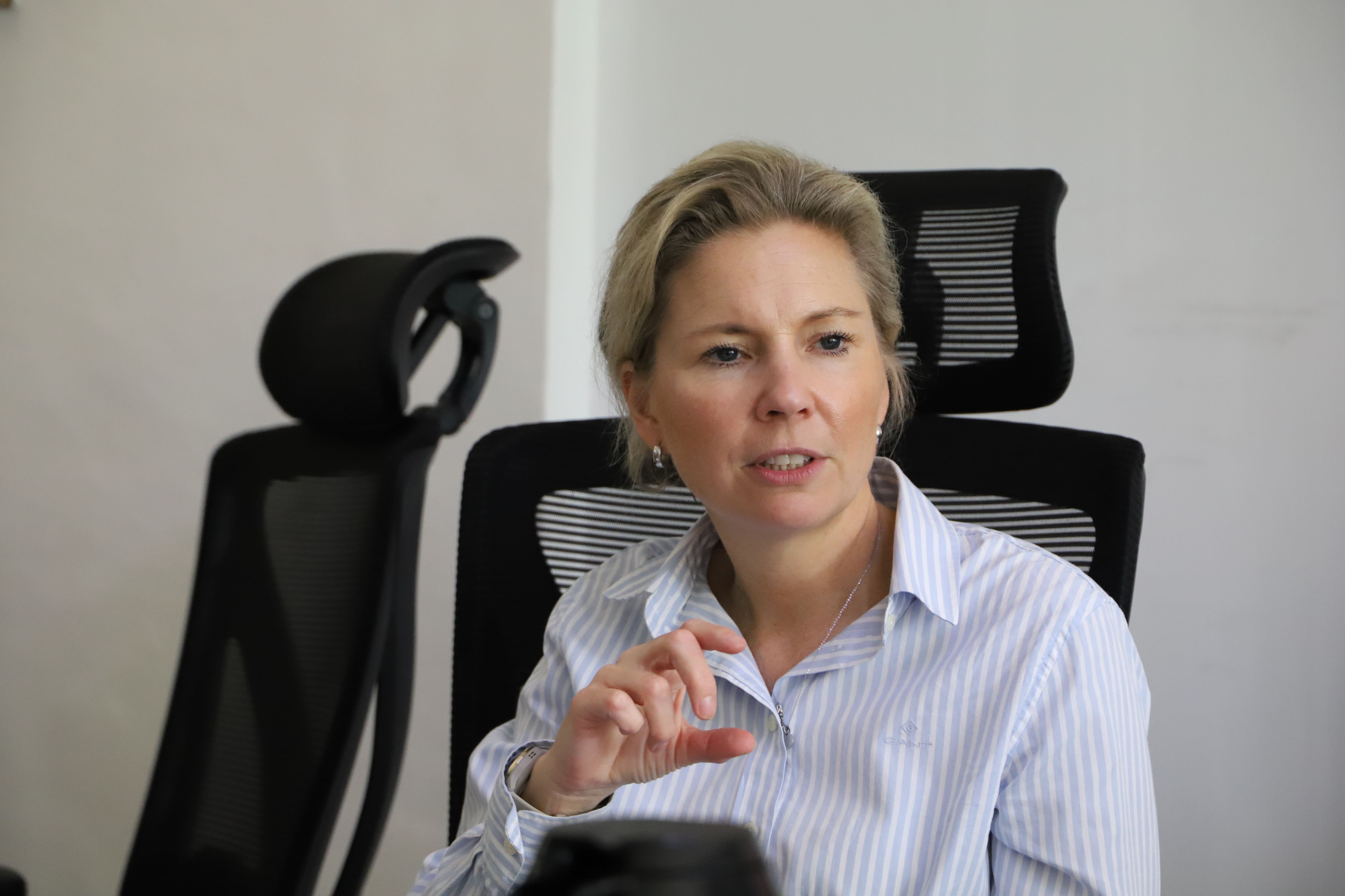 Ms. Sofia Östmark -the Sida Assistant Director General and Head of Global Operations speaks during the meeting at RHNK