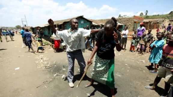 Street drama Kenya